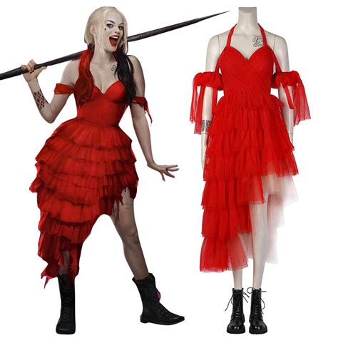 harley quinn rotes kleid|Offizielles Harley Quinn™